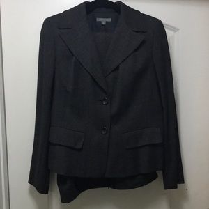 Ann Taylor Dark Gray Wool Two Piece Suit